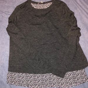 Grey printed Loft sweater